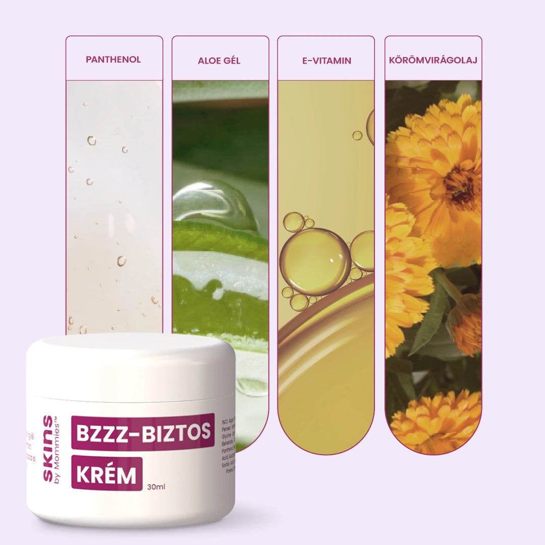SKINS Bzzz-Biztos Csípés Utáni Nyugtató Krém Babáknak 30ml